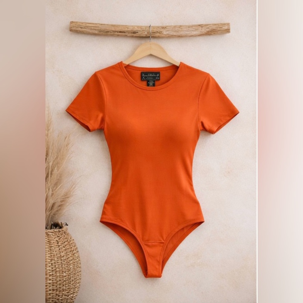 House of Harlow 1960 Terracotta Bodysuit